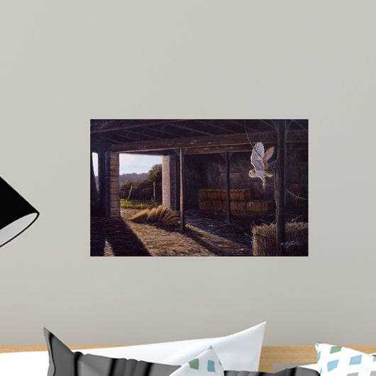 Silent Wings Barn Owl Wall Decal