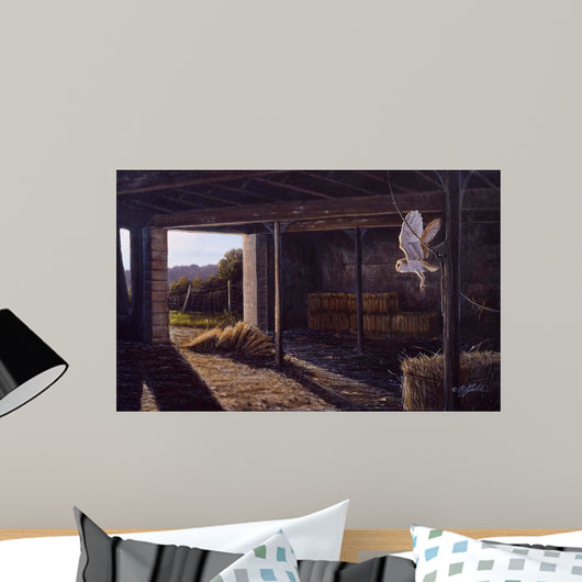 Silent Wings Barn Owl Wall Decal