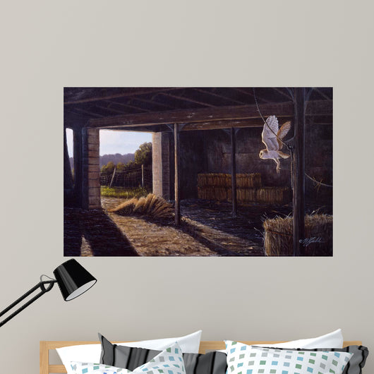 Silent Wings Barn Owl Wall Decal