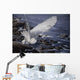 Winter Shore Snowy Owl Wall Decal