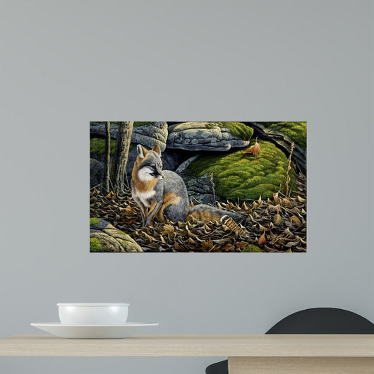 Grey Fox Wall Decal