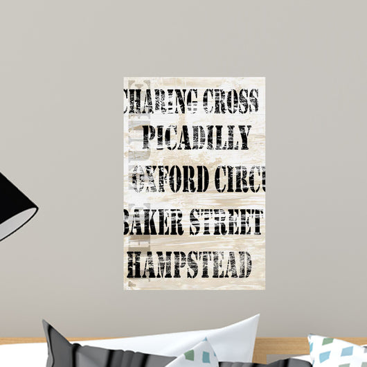 Over and under London Wall Decal