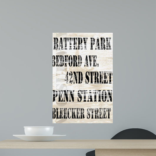 Over and under NYC Wall Decal