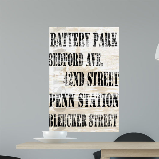 Over and under NYC Wall Decal