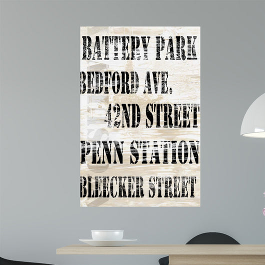 Over and under NYC Wall Decal