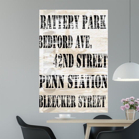 Over and under NYC Wall Decal