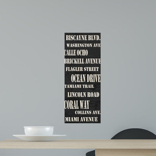 Miami Streets Wall Decal