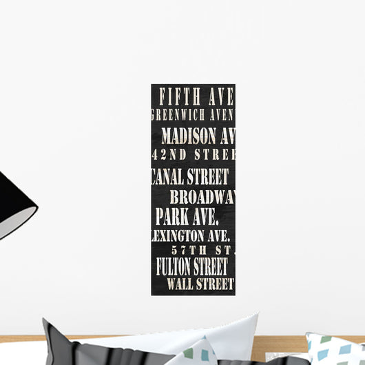 NYC Streets Wall Decal