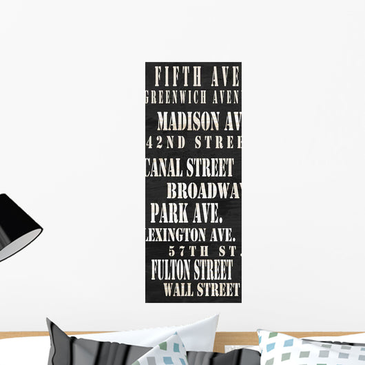NYC Streets Wall Decal