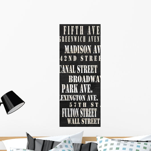 NYC Streets Wall Decal