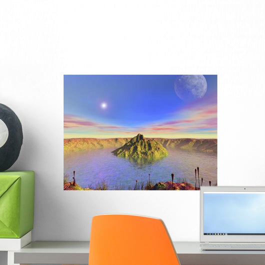 Alien Flora Flourishes Impact Wall Decal