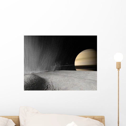 Illustration Geyser Erupting Surface Wall Decal