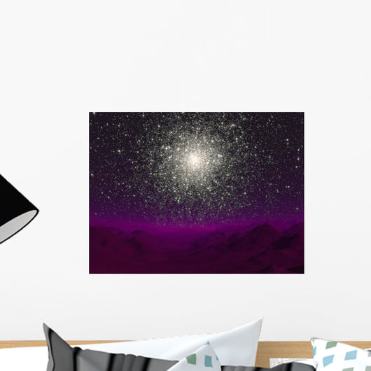 Illustration Globular Cluster over Wall Decal