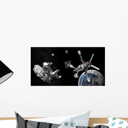 Mars Cycler Travels Earth Wall Decal