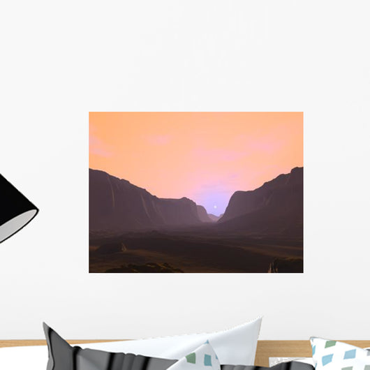 Illustration Martian Sunrise from Wall Decal