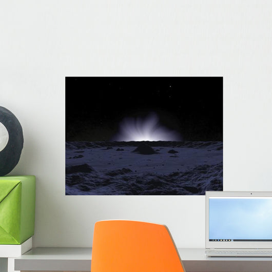Ghostly Coronal Light Reveals Wall Decal