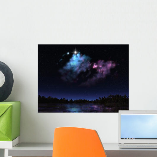 Artist's Concept Nebula over Wall Decal