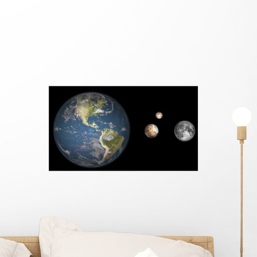Artist's Concept Earth Pluto Wall Decal