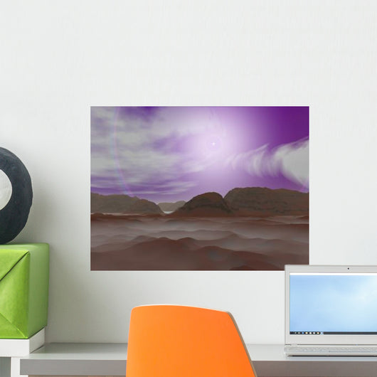 Artist's Concept Atmosphere Pluto Wall Decal