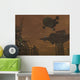 Illustration Spacecraft and Astronauts Wall Decal