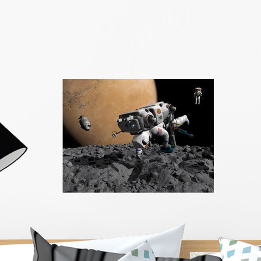Astronaut Makes First Human Wall Decal