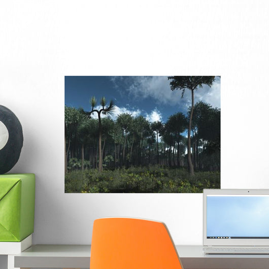 Carboniferous Forest Midwestern North Wall Decal Design 2
