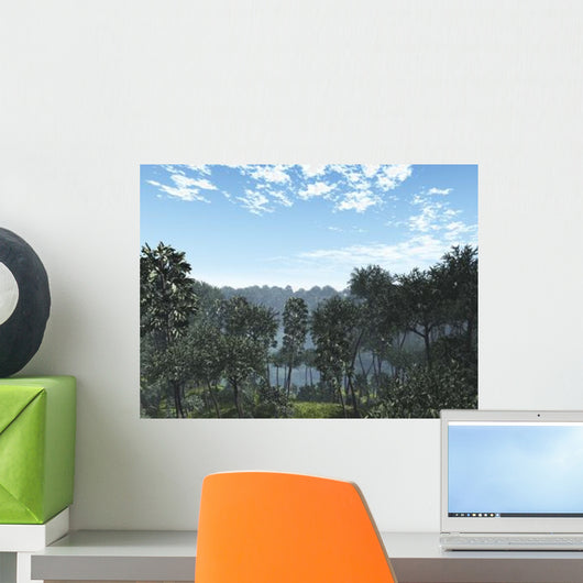 Calamites and Drepanophycus Populate Wall Decal Design 1