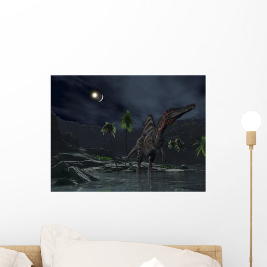 Asteroid Impact Moon While Wall Decal
