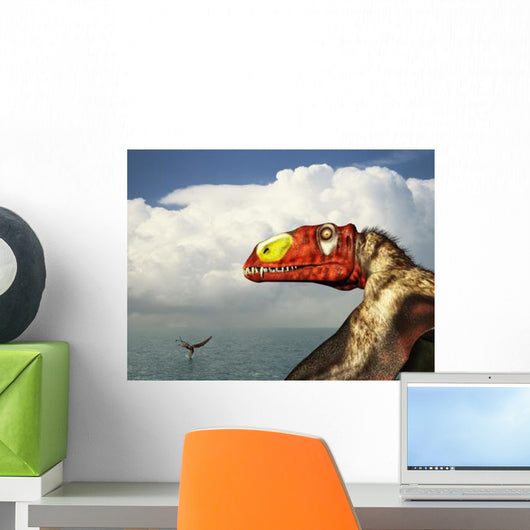 Close-up Colorful Large-billed Dimorphodon Wall Decal