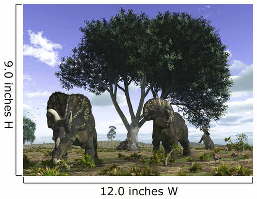 Nedoceratops Graze beneath Giant Wall Decal