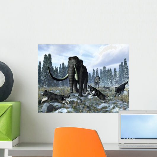 Pack Dire Wolves Crosses Wall Decal