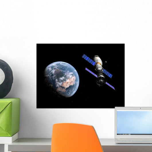 Manned Soyuz Tma-m Spacecraft Wall Decal Design 3
