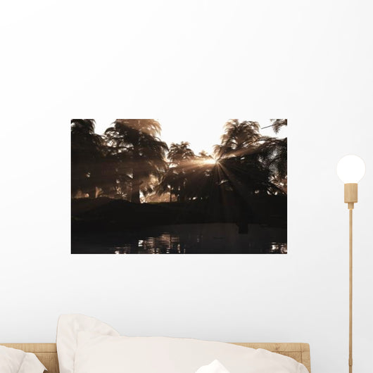 Late Devonian Sun Sets Wall Decal
