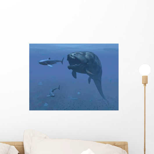 Prehistoric Dunkleosteus Fish Prepares Wall Decal