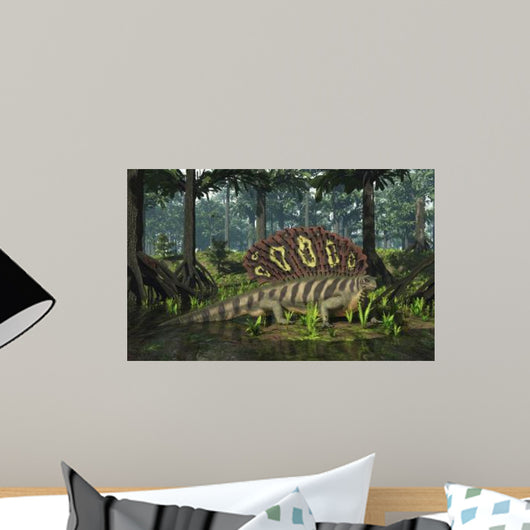 Edaphosaurus Forages Brackish Mangrove Wall Decal