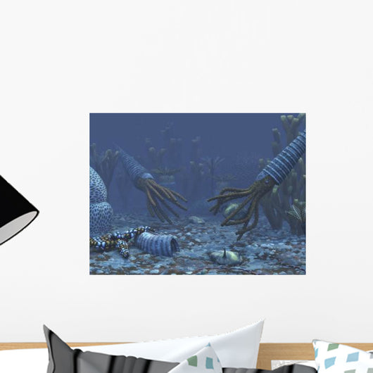 Squid-like Orthoceratites Attempt to Wall Decal