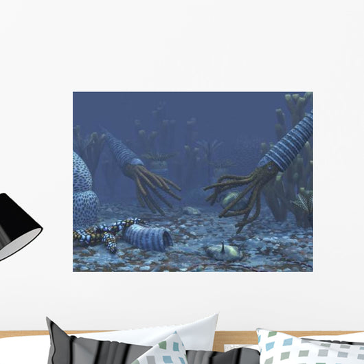 Squid-like Orthoceratites Attempt to Wall Decal