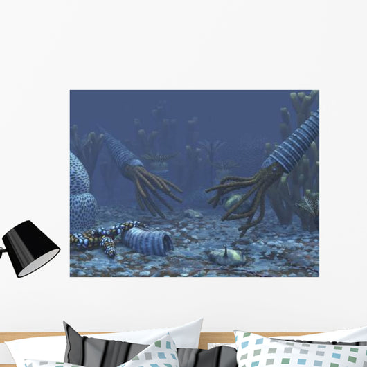 Squid-like Orthoceratites Attempt to Wall Decal