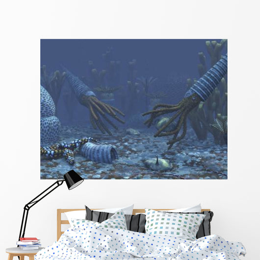 Squid-like Orthoceratites Attempt to Wall Decal