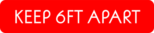 Keep 6ft Apart Floor Decal | 14
