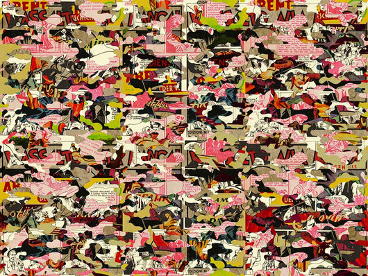 Pink Army Camo Wall Decal
