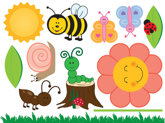 Garden Life Wall Decal Sticker Set Wall Decal