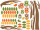 Autumn Owl Tree Wall Decal Sticker Set Wall Decal