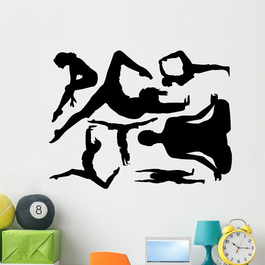 Yoga Silhouettes Collection Wall Decal