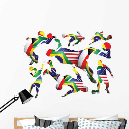 Wm P Sports Silhouettes Wall Decal Stickers Wall Decal