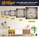 A guide that displays the different size of wallmonkeys wedding wall decals you can choose