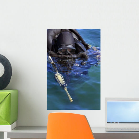 Navy Seal Combat Swimmer Wall Decal Design 3