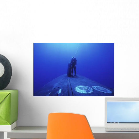 Navy Seal Stands Next Wall Decal