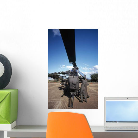 Air Crewmen Secure Ah-1 Wall Decal