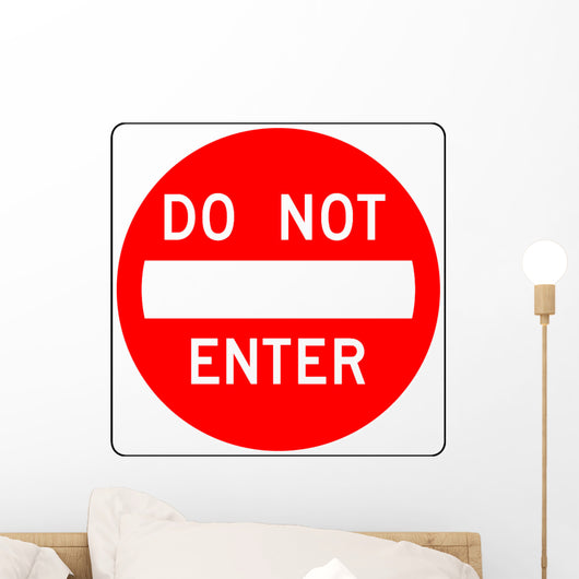 Do Not Enter Sign Wall Decal